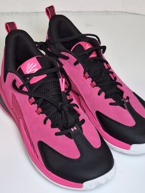 Steph Curry Pink and Black Athletic Sneakers Men's 10 5 Womens 12 *New*